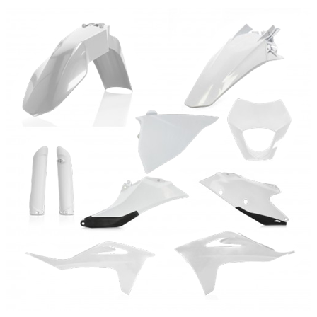 Kit Plastiche Completo Acerbis Bianco-Nero - Gas Gas EC 250F 2021-2022