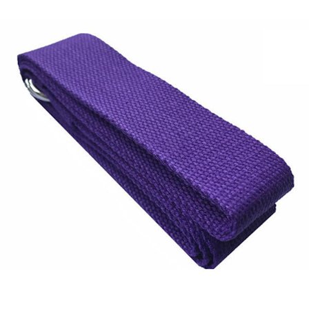 Yogarem i bomull, praktisk yogarem yogatillbehör lila