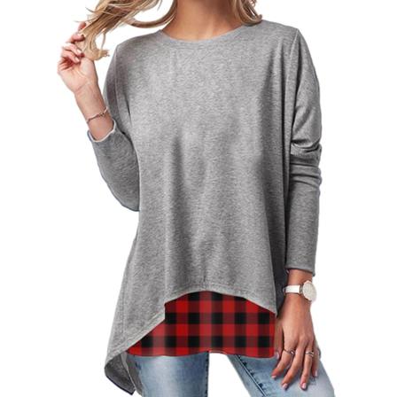 Personlighet Jul Print Överdimensionerad T-shirt Dam O-