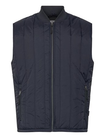 Lindbergh Quilted Waistcoat - Navy - XL
