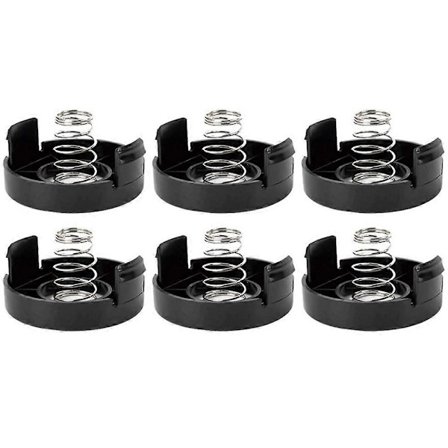 6 Spolehetter + 6 Fjærer for Black & Decker ST1000/ST3000/ST4000/ST4500 Gressklippere, 682378-02