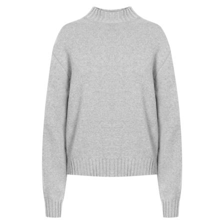 Han Kjøbenhavn, High Neck Knit Cashmere Grijs, Dames, Maat:L