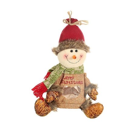 Julklappspåsar i linne Godispåse för julbruk 1 styck