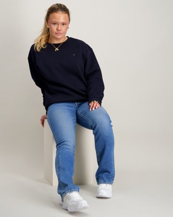 Tommy Hilfiger U TIMELESS SWEATSHIRT Blå Tröjor Tjej - Kids Brand Store