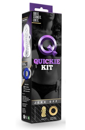 Kjøp Quickie Kit Jerk Off Clear - Pakke med penisringer | God pris