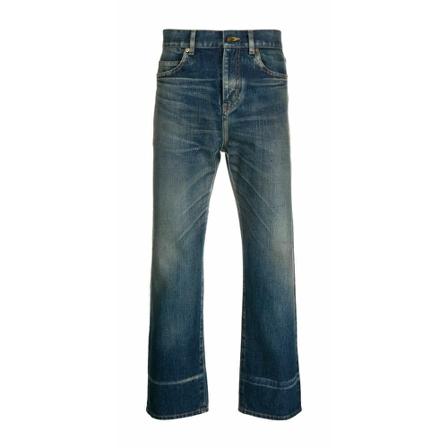 Saint Laurent - Straight - Blå - Herr - Storlek: W33, Herr, Storlek: W33