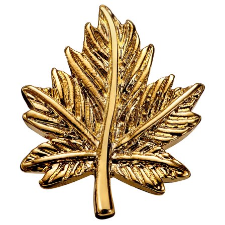 Dianthus | Gold-Tone Leaf Lapel Pin for Men - Leaf Lapel Pins