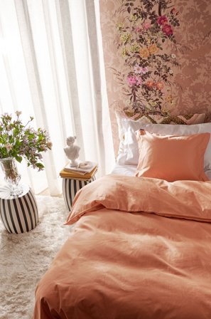 Staycation - Sengesett Fancy i bomullssateng, 2 eller 3 deler - Rosa - Sengesett - 150X210 - Fra Homeroom