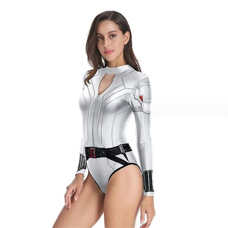 Naisten kiiltävä metallinen trikoopusero pitkähihainen metallinen body