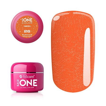 Base one - UV-geeli - Neon - Burning Orange - 26 - 5 grammaa
