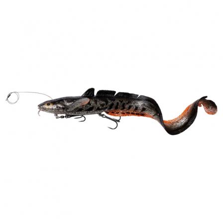Savage Gear 3D Line Thru Burbot 36cm, 216g Fast Sinking - Black Silver