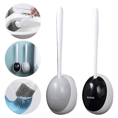 Toiletbørsteholder til væg, TPR-børste, badeværelse, silikone