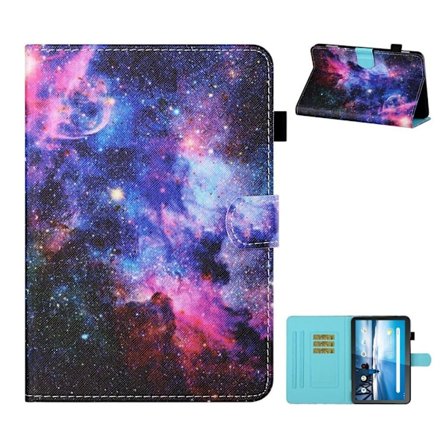 Lenovo Tab M10 coolt mönstrat flipfodral i läder - Mjölkvägen