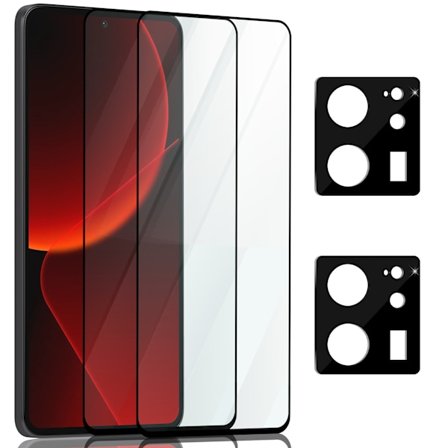 2-Pack Xiaomi 13T Pro Skærmbeskyttelse & 2-Pack linsebeskyttelse - Hærdet Glas 9H - Super kvalitet 3D