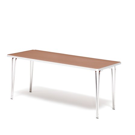 Economy folding table, 1220x610x698 mm, walnut
