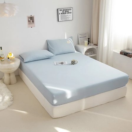 Enkel slipning Lakan med elastiskt band Mjukt hudvänligt Slitstarkt queen-sänglakan 180x200 Bekvämt madrassskydd