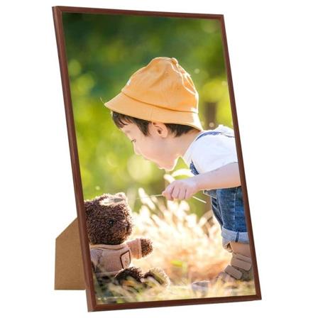 Vidaxl Fotoramar 10 St För Vägg Eller Bord Brons 18x24 Cm Mdf Brun