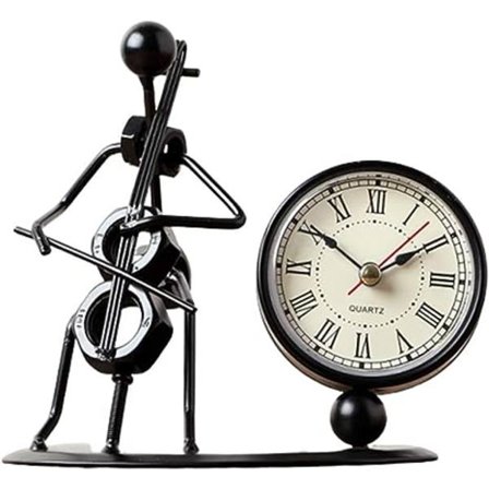 Elegant bordklokke klassisk cellodesign analog klokke