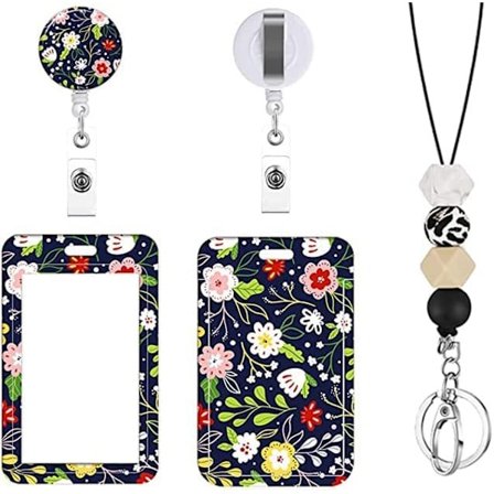 Söt blommig halsband med silikonpärlor, utdragbar