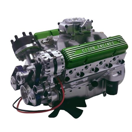 V8 Mekanisk Motor Ornament Simulering Motor Resin Ornament Stilfulla Skrivbordsdekorationer För Kontorsbord