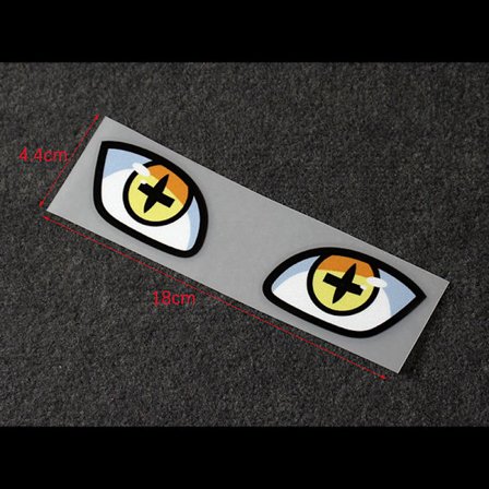 Devil eyes bilklistermærker bilhjelm elbil motorcykel refl