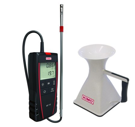 Kimo KIT I. VT110 + K35 Varmtrådsanemometer, Måleinstrumenter