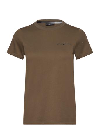 W Gale Logo Tee Khaki Sail Racing