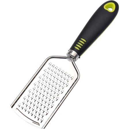 Lille rivejern i rustfrit stål, skærer, citronriver med silikonehåndtag [BR]