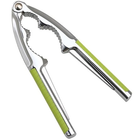 Nötknäppare, valnötsknäckare med 2 gummihandtag, hög kvalitet