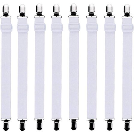8 stk. (60 cm til 200 cm) Justerbar Lakenstrammer, Hold Down