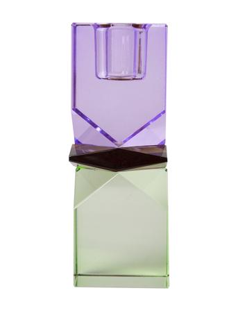 Crystal Candle Holder Home Decoration Candlesticks & Lanterns Candlesticks Green C'est Bon