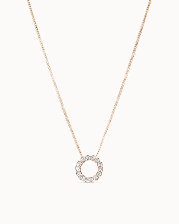 Diamanthalsband Ophelia Petite 18K Roséguld 0.65 Carat Labbodlade Diamanter