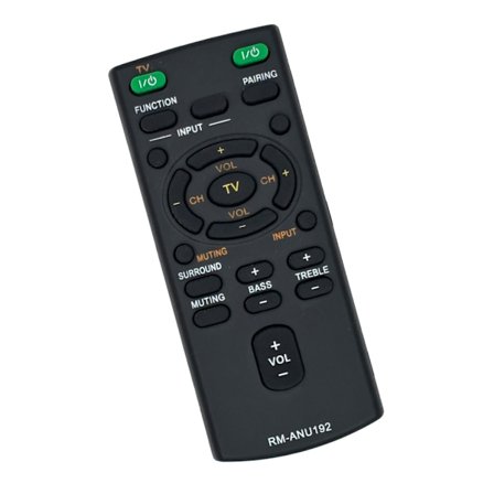 Erstatningsfjernkontroll for lydplanke, klar til bruk, for Sound Bar RM-ANU192 RM-ANU191 HT-CT60BT SA-CT60BT, trenger ikke paring