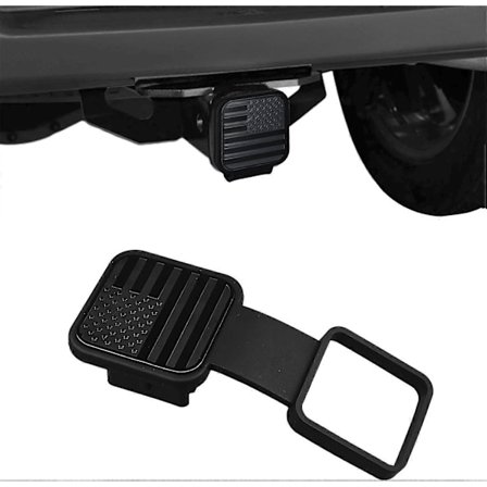 Dækprop til anhængertræk til 2'' trækkroge, sort dækprop til anhængertræk, firkantet M, støvtæt