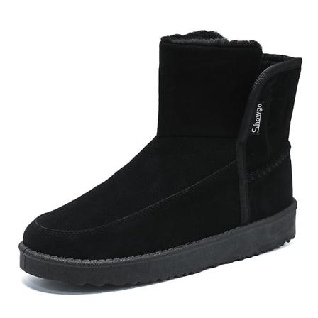 Snöstövlar för män Vinterkängor Stövlar Damstövlar Varm päls Anti-halk 2K9871 Black 41