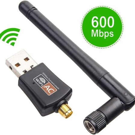 USB WiFi-adapter, trådløs WiFi-dongel 600 Mbps dobbeltbånd 2,4G/5,8G USB 3.0 WiFi