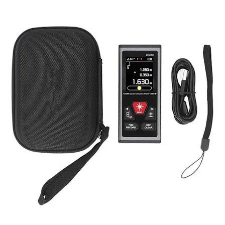 Kaksoislasermittari USB Ladattava Suuri Tarkkuus Monitoiminen Digitaalinen Lasermittauslaite Mittauslaite SWDR60