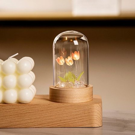 Tulip Nattlys Tulip Flower Bordlampe 3 BLOMSTER 3 BLOMSTER