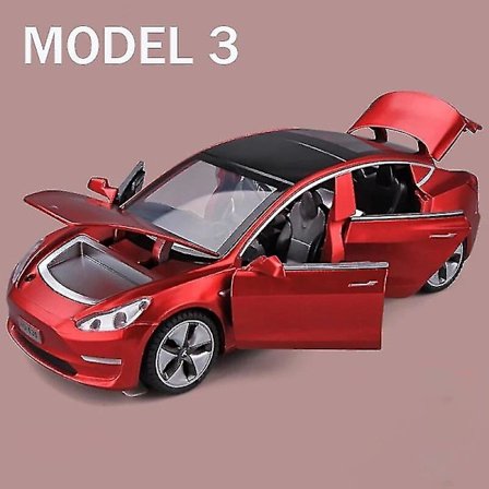 1:32 Tesla Model X Model 3 Model S Model Y Legering Bilmodel Diecasts Legetøjsbil Lyd Og Lys Børnelegetøj Til Børnegaver Drengelegetøj