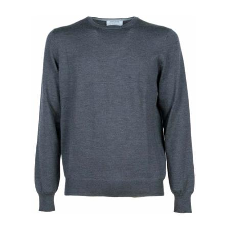 Gran Sasso - Stickade Tröjor - Grå - Herr - Storlek: 4xl, Herr, Storlek: 4XL