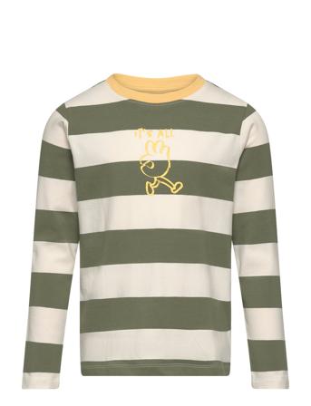 T-Shirt Ls Y/D Green Minymo