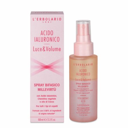 L'Erbolario Spray Bifasico Capelli MilleVirtù Acido Ialuronico