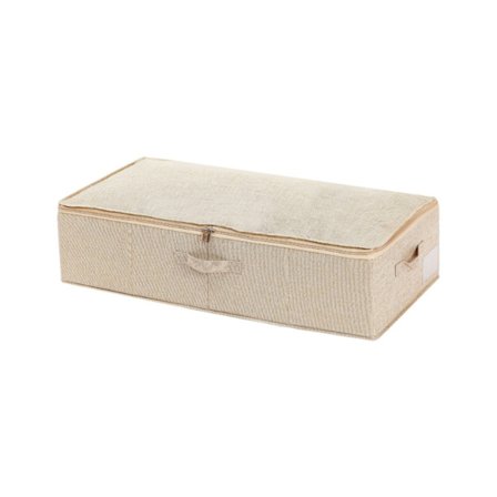 Quilt Säng Botten Förvaringslåda Tyg Vikbar Kläder Fuktsäker Förvaringslåda med Lock Stor Kapacitet Förvaringslåda