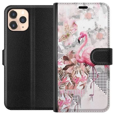Kompatibelt Plånboksfodral till Apple Apple iPhone 11 Pro Flamingo