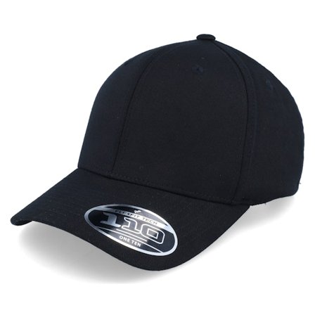 Flexfit - Black adjustable Czapka Z Daszkiem - Black/Black Wooly Combed 110 Adjustable @ Hatstore