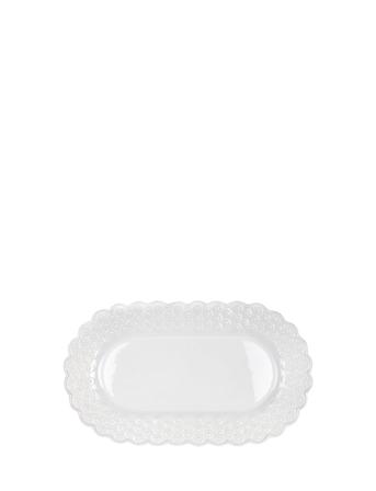 Ditsy Oval Platter 1-Pack Home Tableware Serving Dishes Serving Platters Hvit PotteryJo
