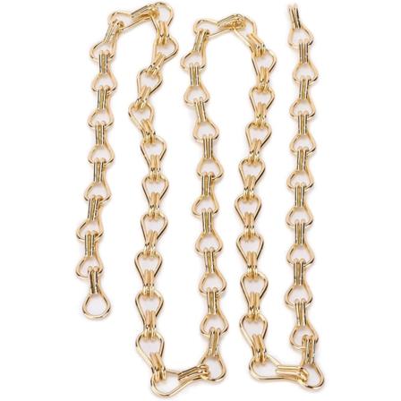 Golding Chain Spegel Kedja Aluminium 2st Kedja En Meter Rostskyddad Korrosion Bekväm montering Lättarmaturkedja för Gör-det-själv-fågelmatare