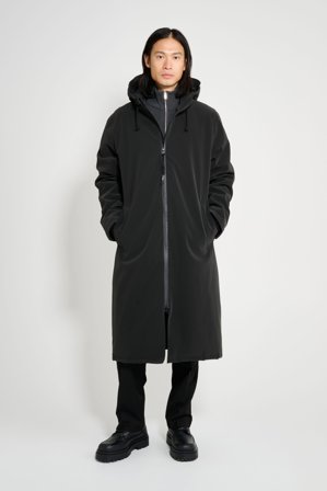 Stockholm Long Matte Winter Coat Black