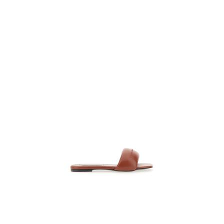 Stella McCartney, Faux Leather Slide Sandals Żółty, Kobieta, Rozmiar: 39 EU