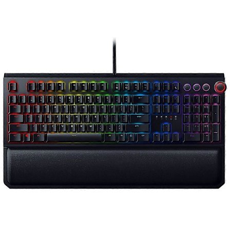 Mekaniskt tangentbord, Ergonomiskt tangentbord med avtagbart handledsstöd, Gaming tangentbord STANDARD-SVART